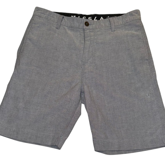 Vissla Shorts Mens size 32 Gray Casual Upcycled Poly Stretch Pockets - Picture 6 of 8